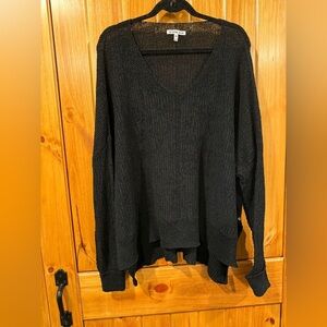 The Normal Brand - Women's Black Tunic Oversized Sweater